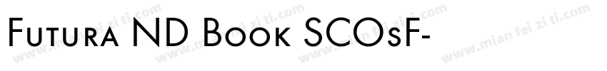 Futura ND Book SCOsF字体转换